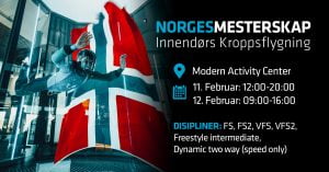 Norgesmesterskap i vindtunnelflyving 2022 hos Modern 2ctivity Center